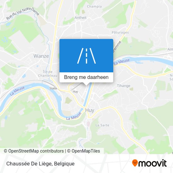 Chaussée De Liège kaart