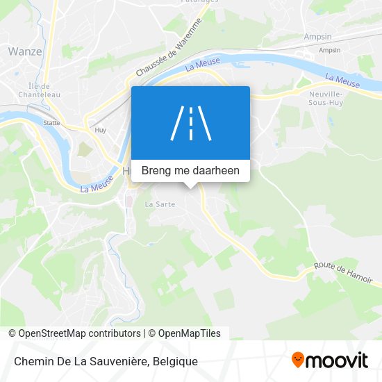 Chemin De La Sauvenière kaart