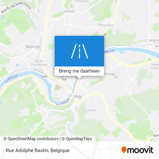 Rue Adolphe Bastin kaart