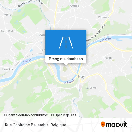 Rue Capitaine Belletable kaart