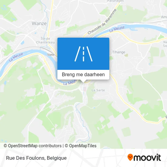 Rue Des Foulons kaart