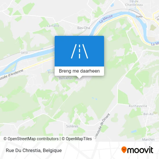 Rue Du Chrestia kaart