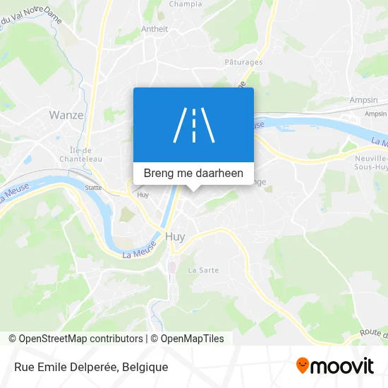 Rue Emile Delperée kaart