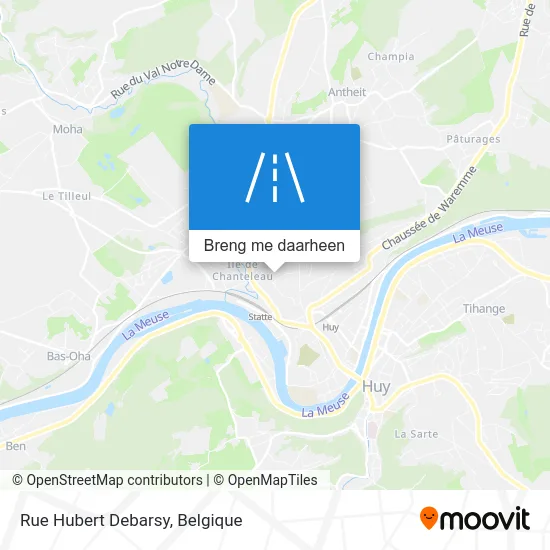 Rue Hubert Debarsy kaart