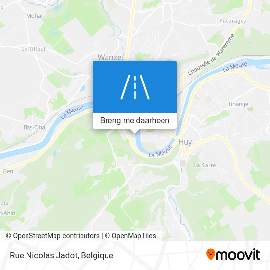 Rue Nicolas Jadot kaart