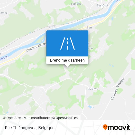 Rue Thiénogrives kaart
