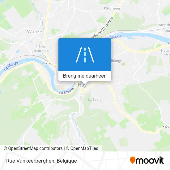 Rue Vankeerberghen kaart