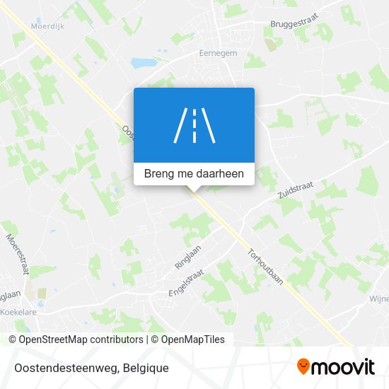 Oostendesteenweg kaart