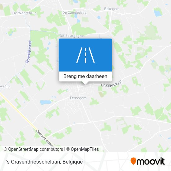 's Gravendriesschelaan kaart