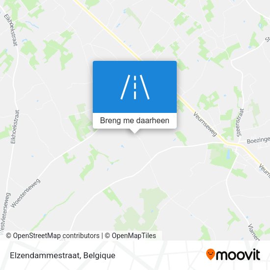 Elzendammestraat kaart