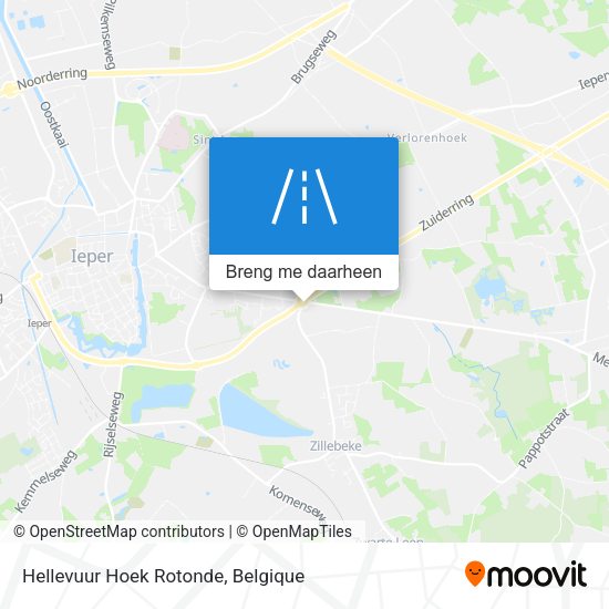 Hellevuur Hoek Rotonde kaart