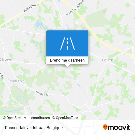 Passendaleveldstraat kaart