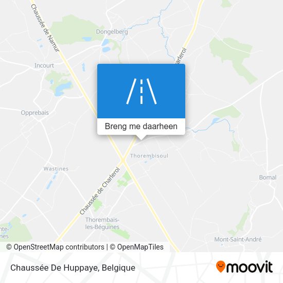 Chaussée De Huppaye kaart