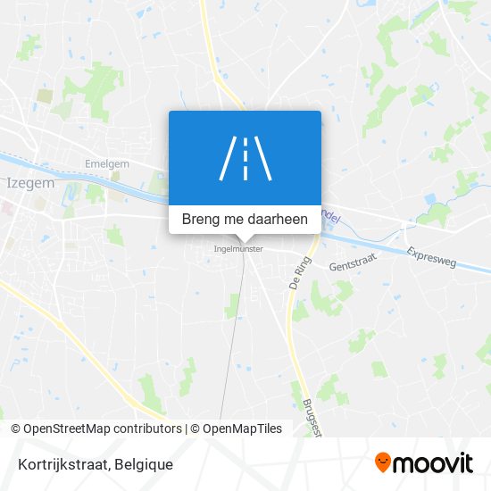 Kortrijkstraat kaart