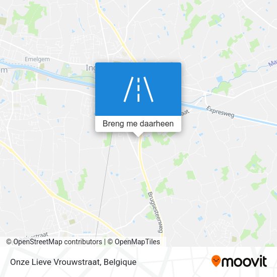 Onze Lieve Vrouwstraat kaart