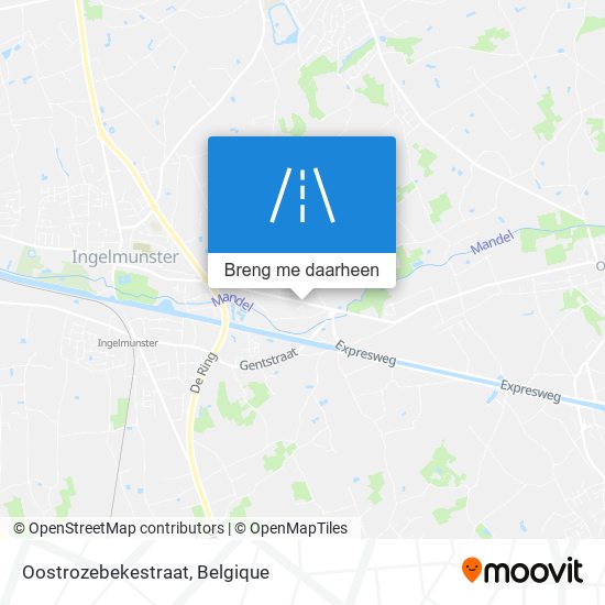 Oostrozebekestraat kaart