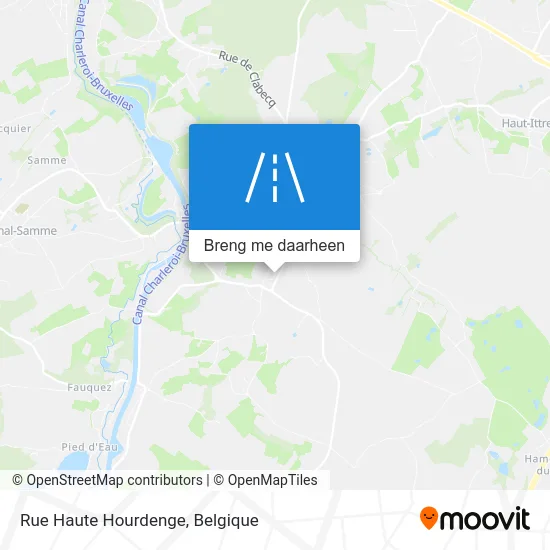 Rue Haute Hourdenge kaart