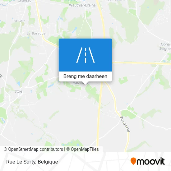 Rue Le Sarty kaart