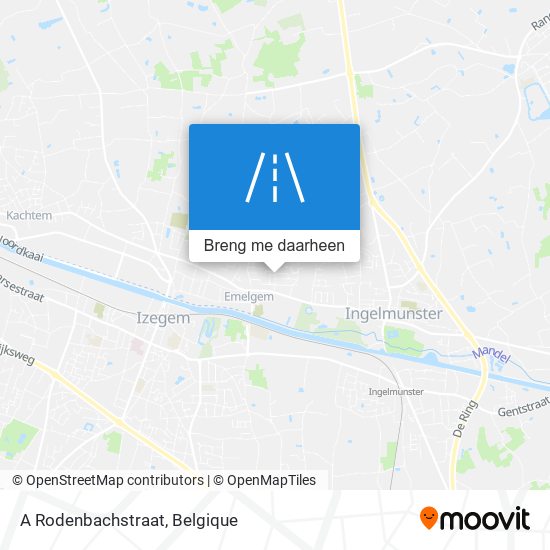 A Rodenbachstraat kaart