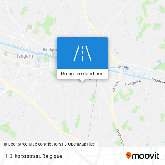 Hüllhorststraat kaart