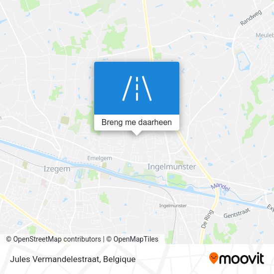 Jules Vermandelestraat kaart