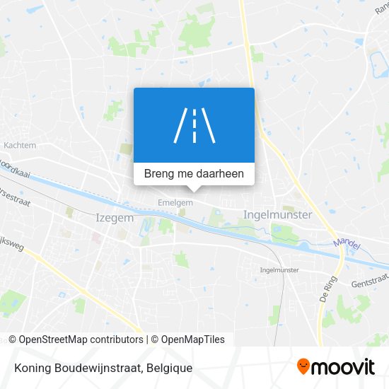 Koning Boudewijnstraat kaart