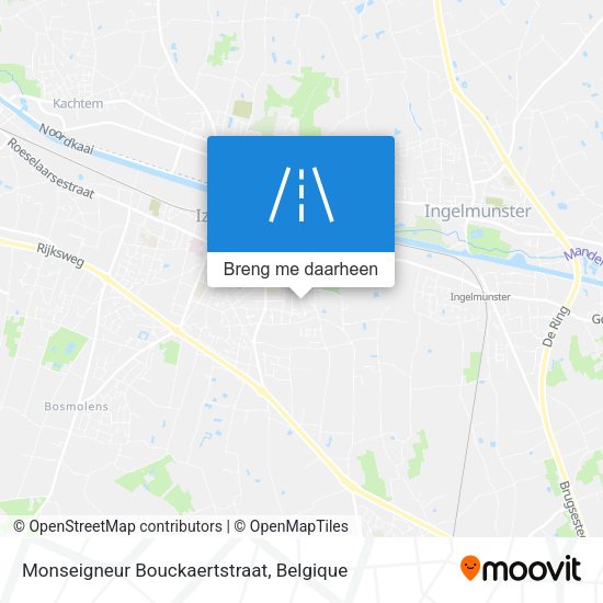 Monseigneur Bouckaertstraat kaart