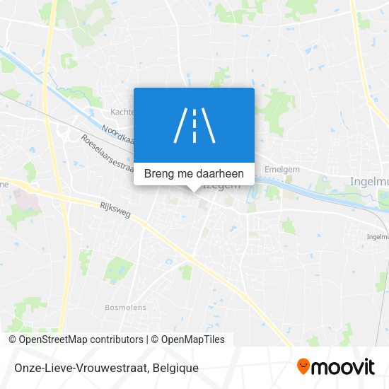 Onze-Lieve-Vrouwestraat kaart