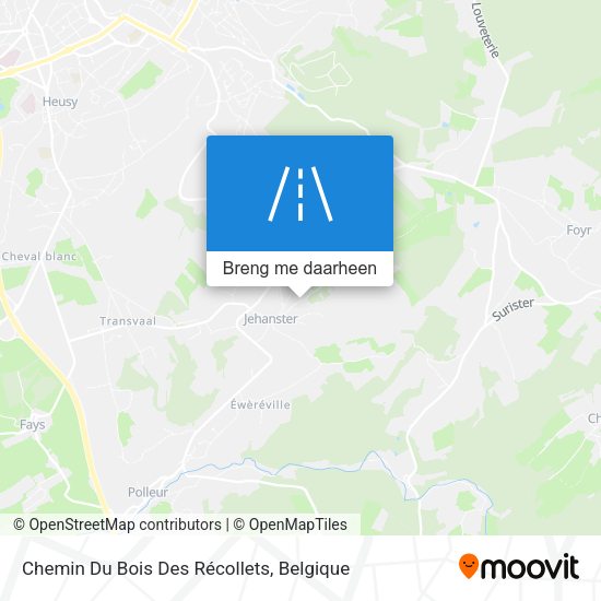 Chemin Du Bois Des Récollets kaart