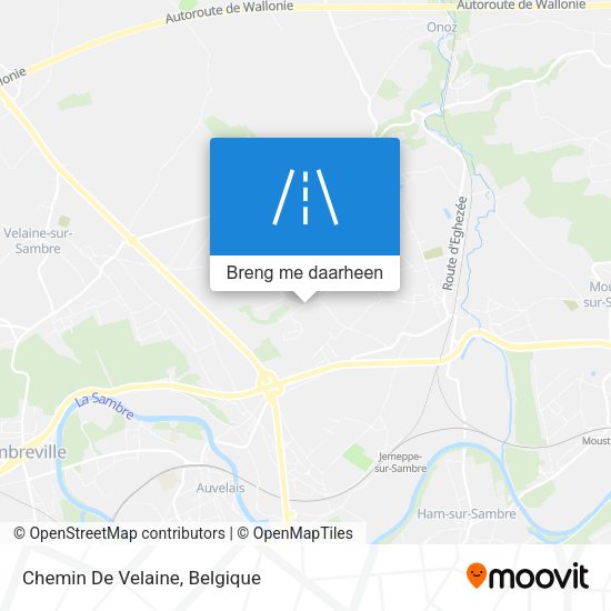 Chemin De Velaine kaart