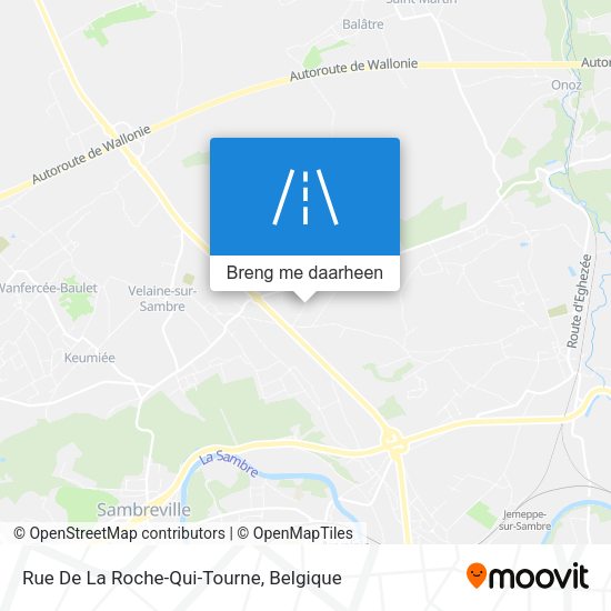 Rue De La Roche-Qui-Tourne kaart