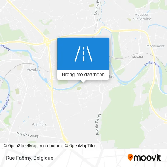 Rue Faëmy kaart