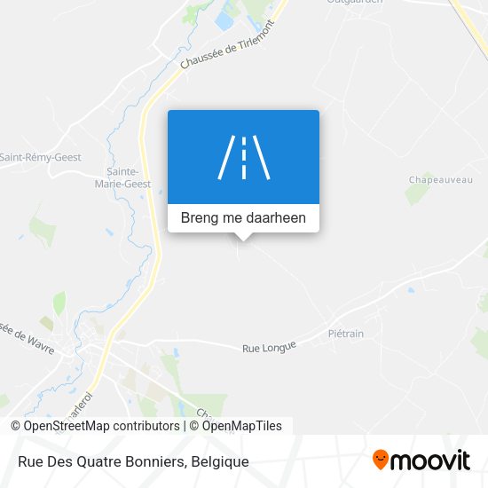 Rue Des Quatre Bonniers kaart