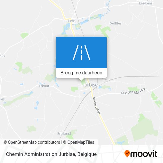 Chemin Administration Jurbise kaart