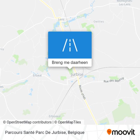 Parcours Santé Parc De Jurbise kaart