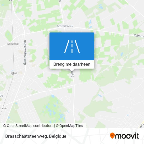 Brasschaatsteenweg kaart