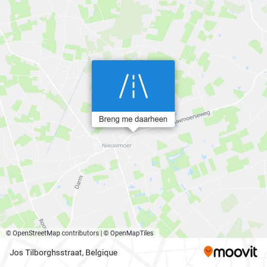 Jos Tilborghsstraat kaart