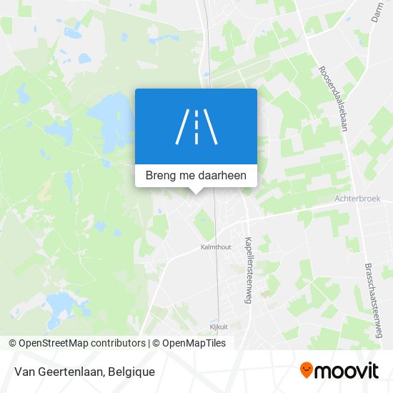 Van Geertenlaan kaart