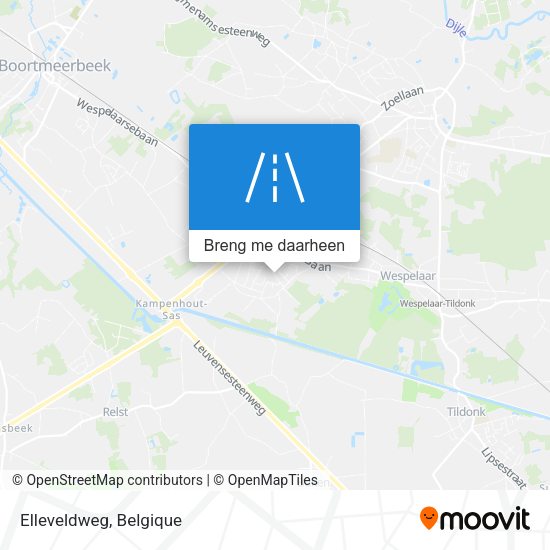 Elleveldweg kaart