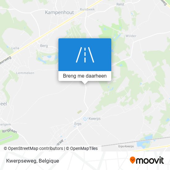 Kwerpseweg kaart