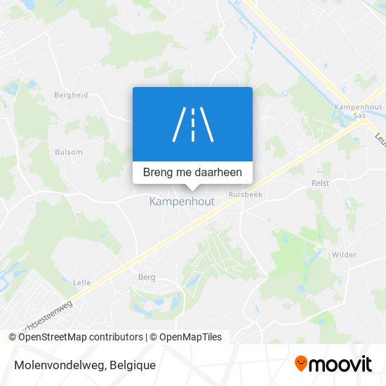 Molenvondelweg kaart