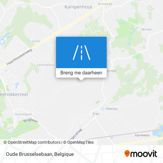 Oude Brusselsebaan kaart