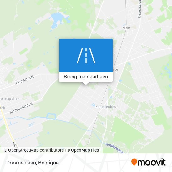 Doornenlaan kaart