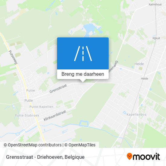 Grensstraat - Driehoeven kaart