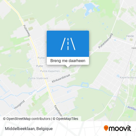 Middelbeeklaan kaart