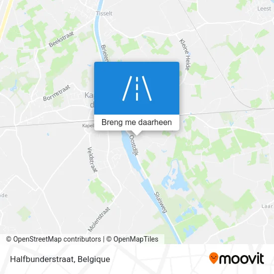 Halfbunderstraat kaart