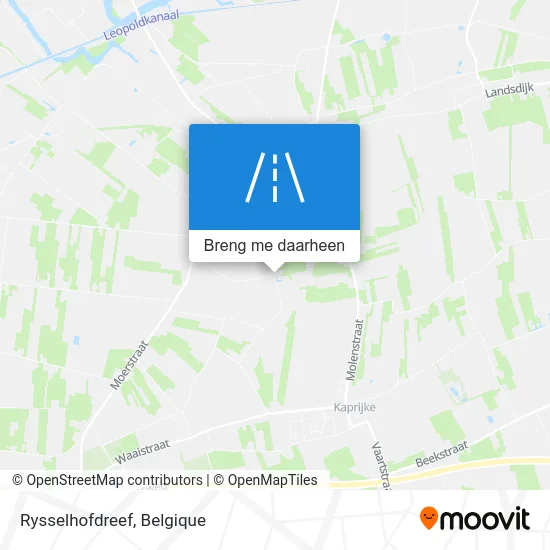 Rysselhofdreef kaart