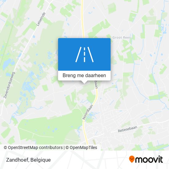 Zandhoef kaart