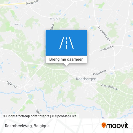 Raambeekweg kaart