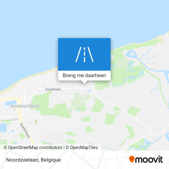 Noordzeelaan kaart